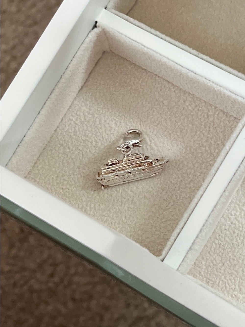 Thomas Sabo Silver Cruise Ship Charm for Bracelet - Shiny Silver